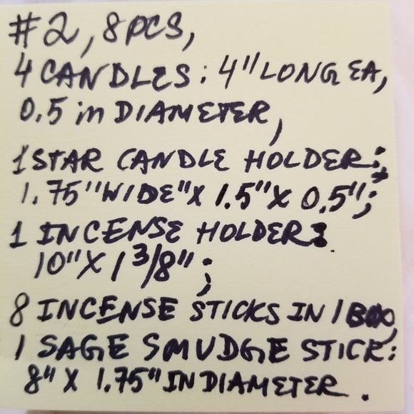 ✅#2 8 NEW pcs lot: candles, incenses, sage, holders - Picture 10 of 10